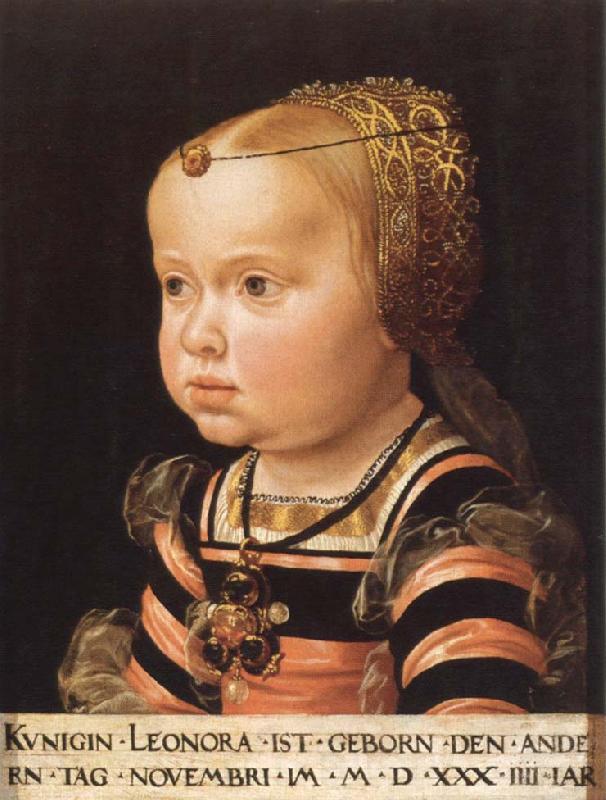 jakob seisenegger portrait of archduchess eleonora of mantua Norge oil painting art